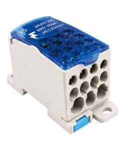 Ripartitore di Potenza Unipolare, Morsettiere Di Distribuzione Da Guida DIN Per Quadro Elettrico, Corrente Disponibili 80A 125A 160A 250A 400A 500A (250A)