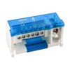 Morsettiera Ripartitore Bipolare, Box Di Connessione 2 Barre, 125A 690V, Scatola Di Distribuzione Per Quadro Elettrico, Ottone Nichelato, Coperchio Trasparente, PA Nylon UL94V0 (7 Vie) - ASDSHOP