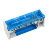 Morsettiera Ripartitore Bipolare, Box Di Connessione 2 Barre, 125A 690V, Scatola Di Distribuzione Per Quadro Elettrico, Ottone Nichelato, Coperchio Trasparente, PA Nylon UL94V0 (11 Vie) - ASDSHOP
