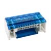Morsettiera Ripartitore Quadripolare, Box Di Connessione 4 Barre, 125A 690V, Scatola Di Distribuzione Per Quadro Elettrico, Ottone Nichelato, Coperchio Trasparente, PA Nylon UL94V0 (7 Vie) - ASDSHOP