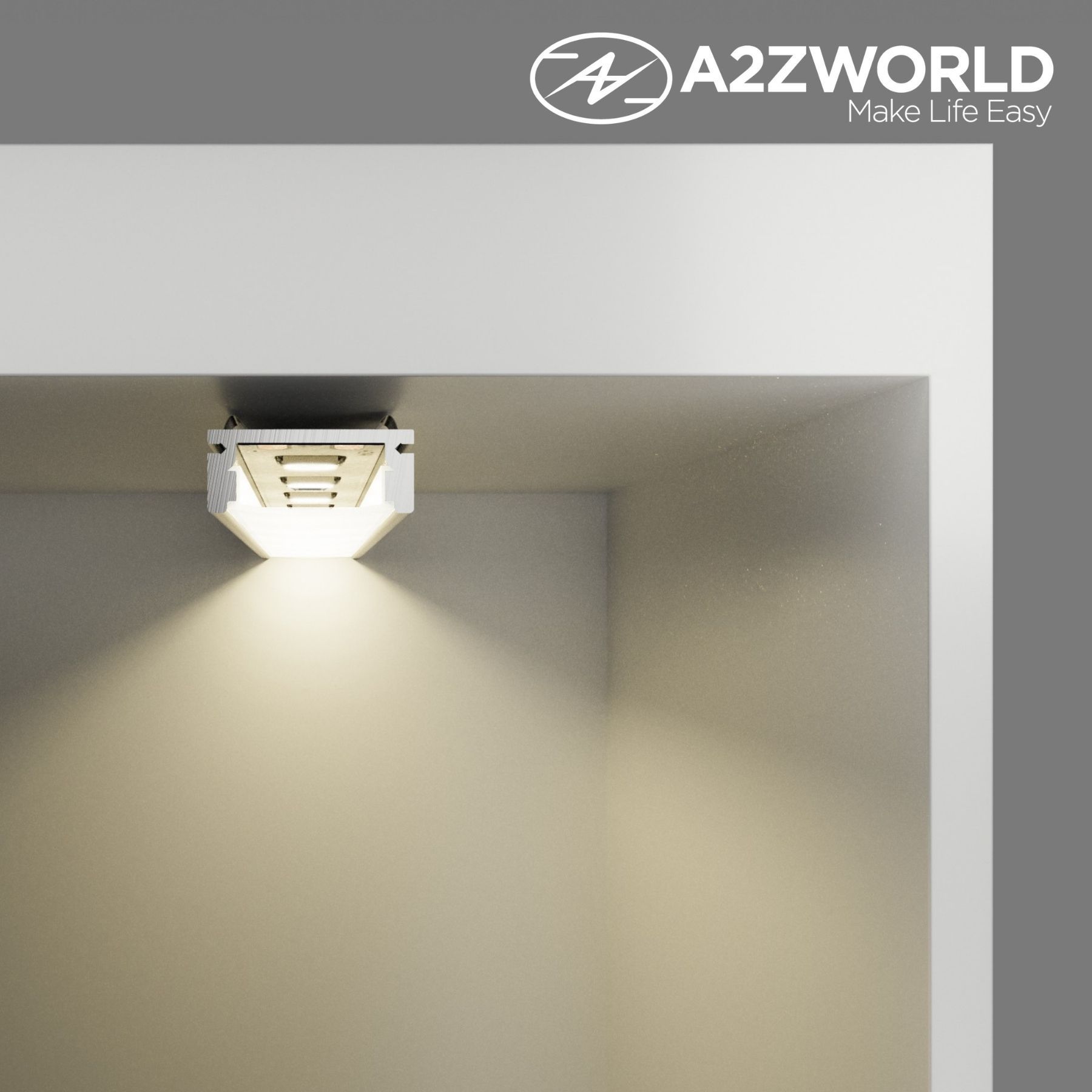 Kit Profilo Alluminio Completo Da 3 Metri Per Striscia Led, Standard, Dimensione 17.4X7mm, Larghezza Interna 12.4mm, 115g/m, Copertura Opale, Tappi Chiusura e Clip Fissaggio Incluso,BAV10321,BAV3355,BA1707,BAV3370 - immagine 4