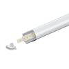Kit Profilo Alluminio Completo Da 3 Metri Per Striscia Led, Angolare Leggera, Dimensione 15.8X15.8mm, Larghezza Interna 10mm, 77g/m, Copertura Opale, Tappi Chiusura e Clip Fissaggio Incluso,BAV10322,BAV3353,BA1616 - ASDSHOP