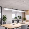 Lampada LED Lineare a Sospensione Allungabile CCT 40W 4400 lm 1200x50x60 mm Bianco o Nero (Bianco) - ASDSHOP