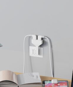 Adattatore Salvaspazio Spina 10A 2P+T con 2 Prese Italiane 10A, Bianco/Nero (Bianco) - immagine 5