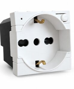 Serie Civile ETTROIT Bianco Compatibile Con Bticino Living Light (Presa Schuko WIFI)