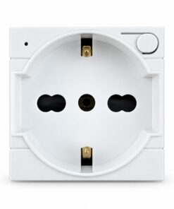 Serie Civile ETTROIT Bianco Compatibile Con Bticino Living Light (Presa Schuko WIFI) - immagine 2