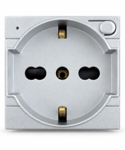 Alternative view of Serie Civile ETTROIT Grigio Compatibile Con Bticino Living Tech (Presa Schuko WIFI)