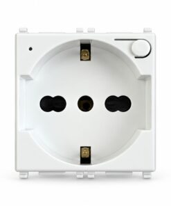 Alternative view of Serie Civile ETTROIT Bianco Compatibile Con Vimar Plana (Presa Schuko WIFI)