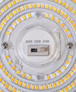 Faro LED Industriale UFO 200W CCT 32000LM 160lm/W IP65, Lampada LED High Bay Rotonda per Capannoni Magazzini - immagine 4