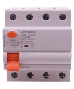RCCB Interruttore Differenziale Puro Tipo A-SI Super Immunizzato, 3P+N 4M 10000A 30mA AC 400V IP20 GYL9 Elettromeccanico, Corrente Disponibili 40A 63A 100A (63A) - immagine 3