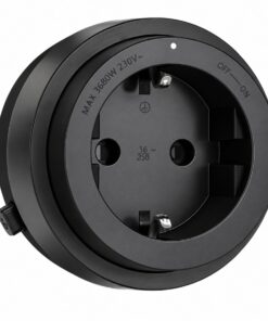 Presa Schuko Tedesco 16A 220V Per Multipresa Da Binario GONEO Power Track (Nero)