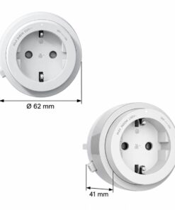 Alternative view of Presa Schuko Tedesco 16A 220V Per Multipresa Da Binario GONEO Power Track (Bianco)
