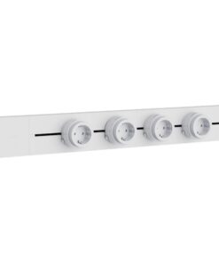 Presa Schuko Tedesco 16A 220V Per Multipresa Da Binario GONEO Power Track (Bianco) - immagine 4