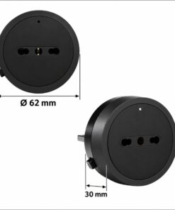 Alternative view of Presa Bipasso Italiano 10/16A 220V Per Multipresa Da Binario GONEO Power Track (Nero)