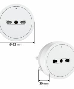 Alternative view of Presa Bipasso Italiano 10/16A 220V Per Multipresa Da Binario GONEO Power Track (Bianco)