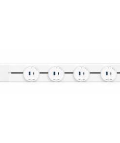 Presa USB-A + USB-C PD 20W Per Multipresa Da Binario, 5V 3A 9V 2.22A 12V 1.67A, GONEO Power Track (Bianco) - immagine 6
