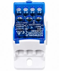 Ripartitore di Potenza Unipolare, Morsettiere Di Distribuzione Da Guida DIN Per Quadro Elettrico, Corrente Disponibili 80A 125A 160A 250A 400A 500A (80A) - immagine 5
