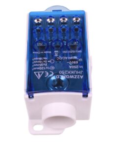Ripartitore di Potenza Unipolare, Morsettiere Di Distribuzione Da Guida DIN Per Quadro Elettrico, Corrente Disponibili 80A 125A 160A 250A 400A 500A (250A) - immagine 5