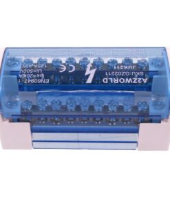 Morsettiera Ripartitore Bipolare, Box Di Connessione 2 Barre, 125A 690V, Scatola Di Distribuzione Per Quadro Elettrico, Ottone Nichelato, Coperchio Trasparente, PA Nylon UL94V0 (11 Vie) - immagine 5