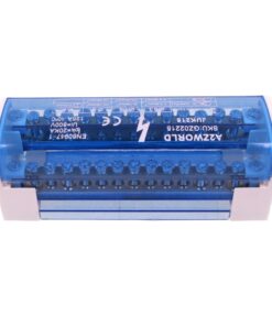 Morsettiera Ripartitore Bipolare, Box Di Connessione 2 Barre, 125A 690V, Scatola Di Distribuzione Per Quadro Elettrico, Ottone Nichelato, Coperchio Trasparente, PA Nylon UL94V0 (15 Vie) - immagine 5