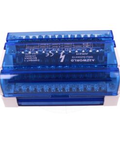 Morsettiera Ripartitore Quadripolare, Box Di Connessione 4 Barre, 125A 690V, Scatola Di Distribuzione Per Quadro Elettrico, Ottone Nichelato, Coperchio Trasparente, PA Nylon UL94V0 (15 Vie) - immagine 5