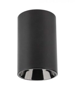 Portafaretto LED Montaggio a Plafone Rotondo GU10 Corpo Nero SKU-10380