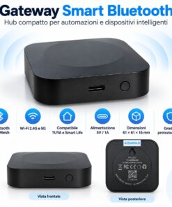Alternative view of Gateway, Bluetooth BLE Mesh, 2.4G e 5G, TUYA, Smart Life, 1A, 5V 61X61X16mm, IP20