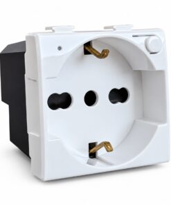 Serie Civile ETTROIT Bianco Compatibile Con Bticino Matix (Presa Schuko WIFI)