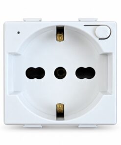 Alternative view of Serie Civile ETTROIT Bianco Compatibile Con Bticino Matix (Presa Schuko WIFI)