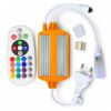 Kit Centralina Controller Con Telecomando e Cavo Alimentazione Con Spina EU per Striscia LED RGB 220V SL065044 - ASDSHOP