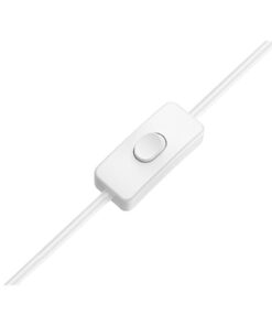 Spina Alimentatore Trasformatore Raddrizzatore 2 Pin Passo 12mm Modello Piatto Con Interruttore Connettore Rapido Per Striscia Led 220V Mono Colore